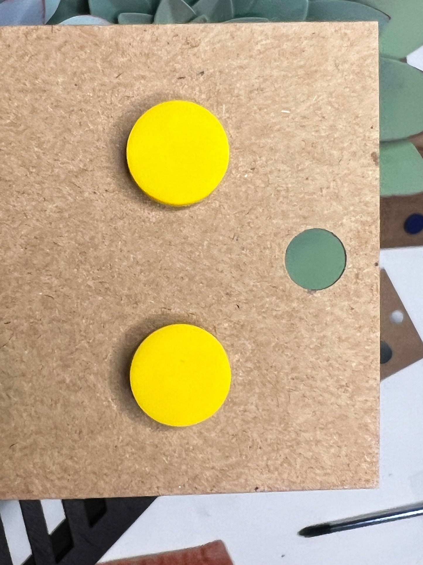 Circle Clay Stud