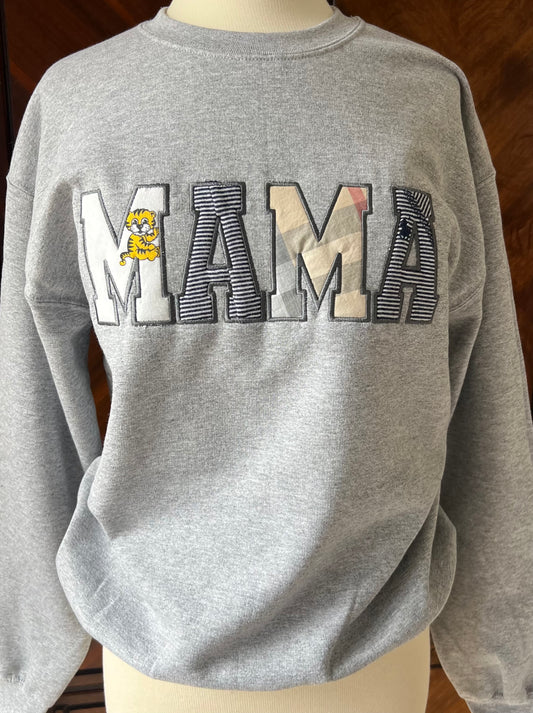MAMA Keepsake Sweatshirt with Baby clothes