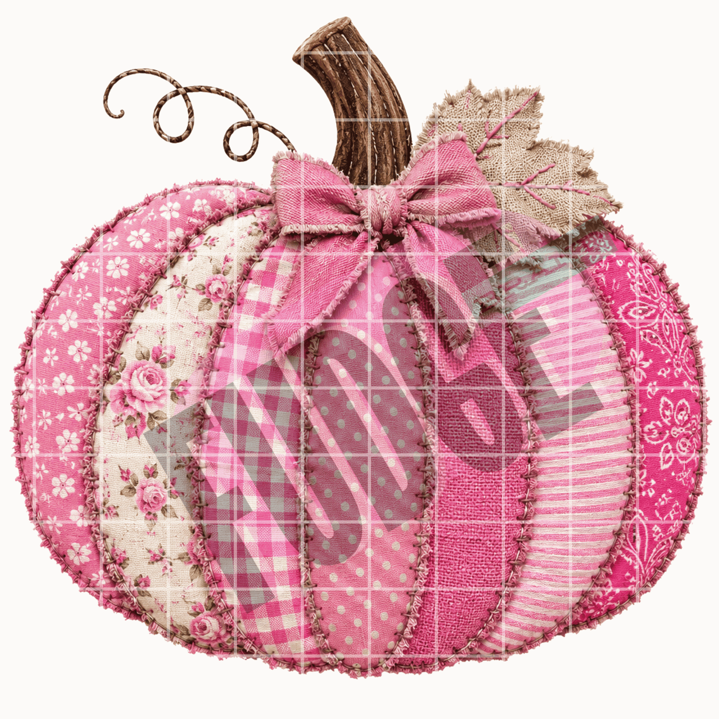 DTF Faux Fabric Pumpkin