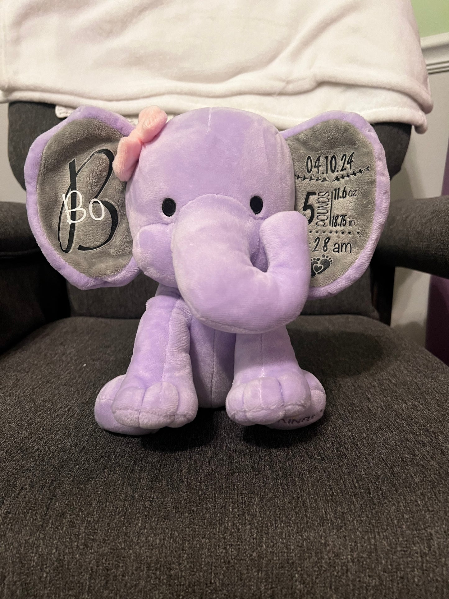 Custom Birth Stat elephant