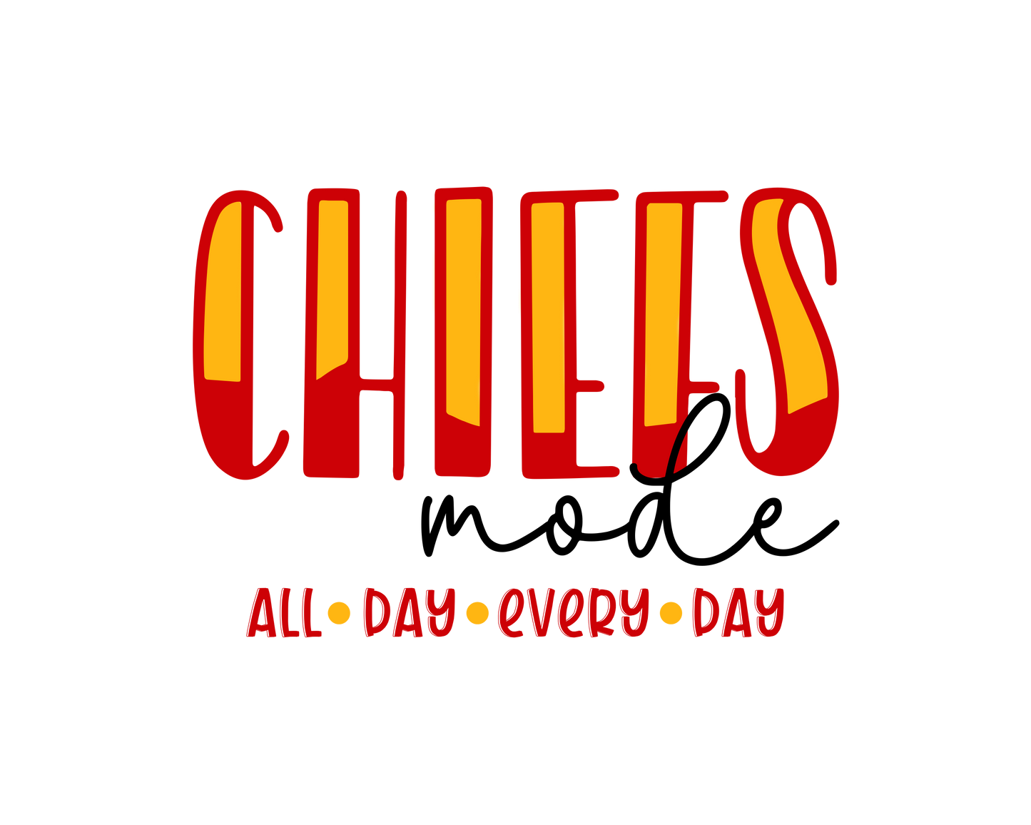 Chiefs Mode DTF Print