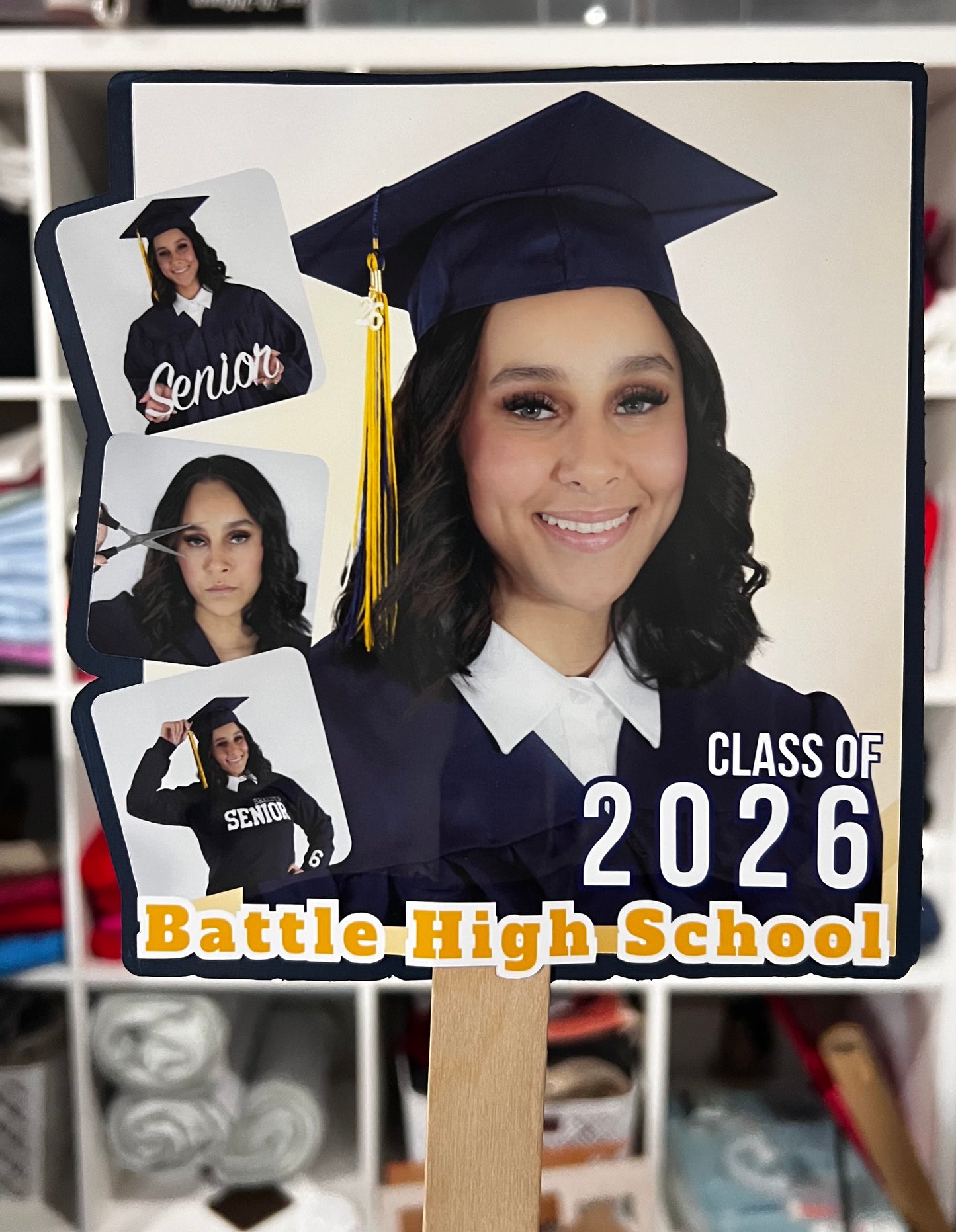 Graduation Fan 1 Sided