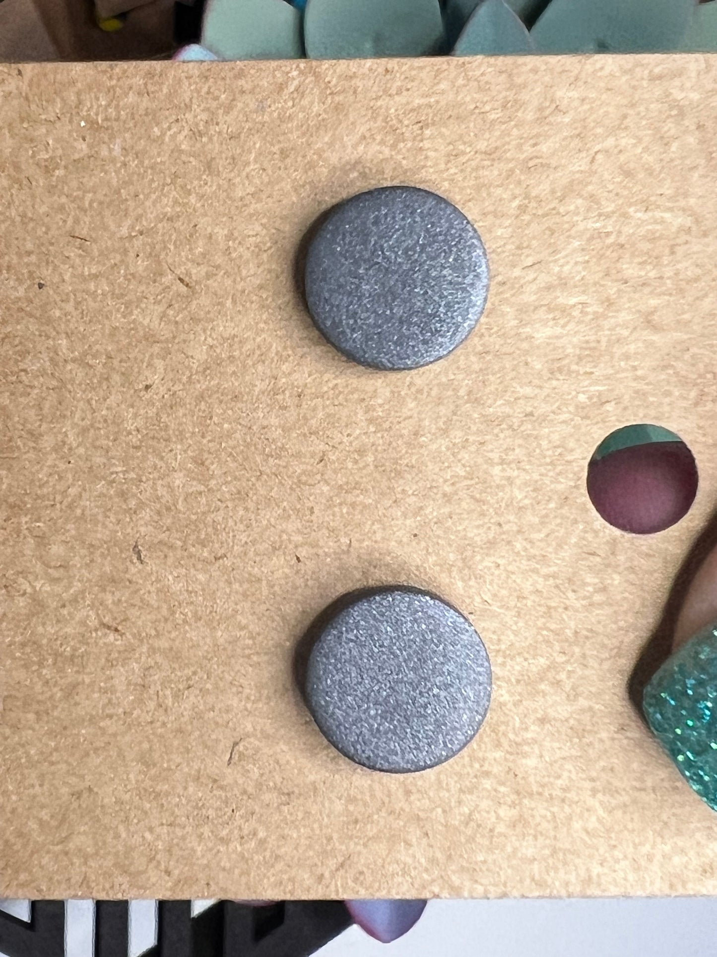 Circle Clay Stud