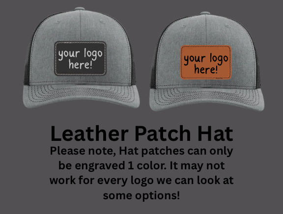 Provided Logo Leather Patch Hat