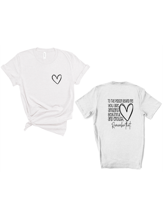 To the person behind me