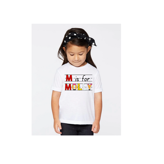 Personalized Back to School Name Shirt