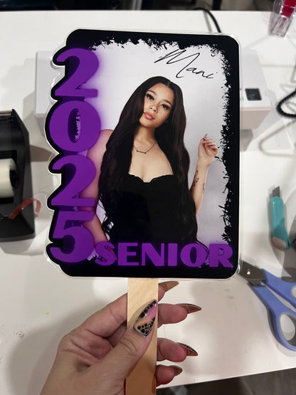Graduation Fan 1 Sided