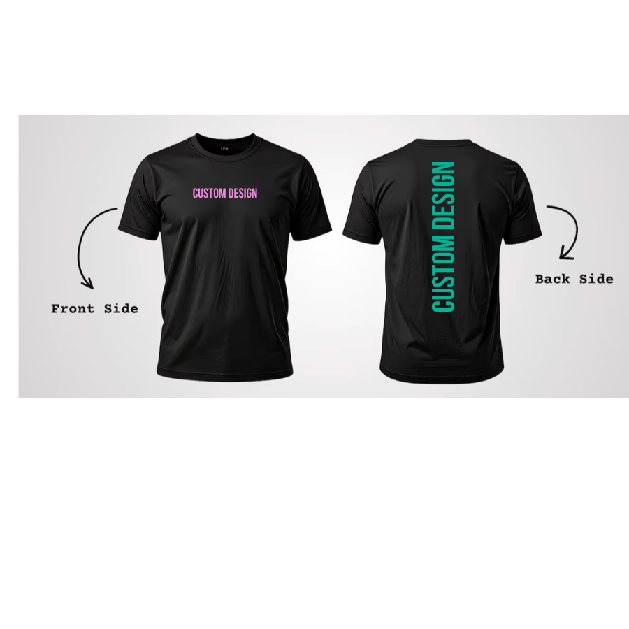 Custom Tshirt Front and back Design Gildan Softstyle
