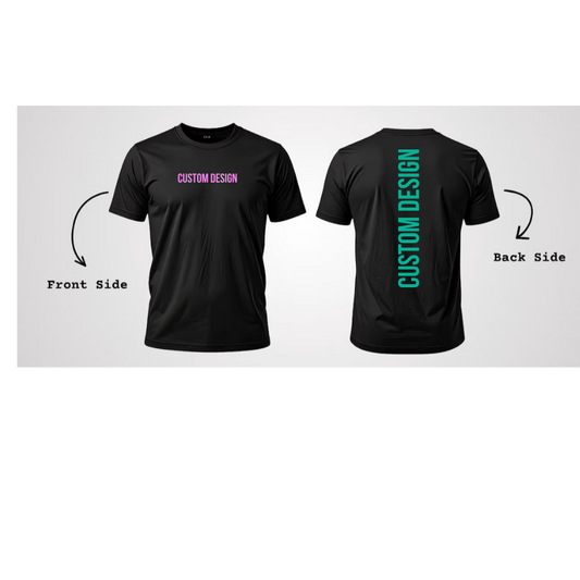 Custom Tshirt Front and back Design Gildan Softstyle