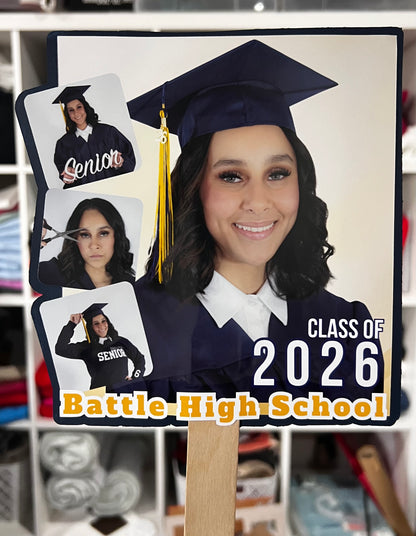 Graduation Fan 1 Sided